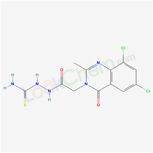 [[2-(6,8-dichloro-2-methyl-4-oxo-quinazolin-3-yl)acetyl]amino]thiourea cas  68241-04-3