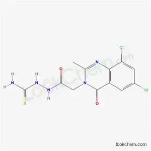 Molecular Structure of 68241-04-3 ([[2-(6,8-dichloro-2-methyl-4-oxo-quinazolin-3-yl)acetyl]amino]thiourea)