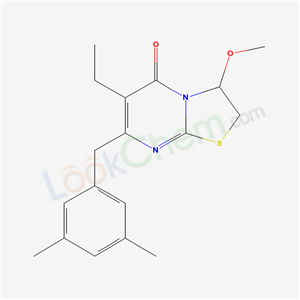 199852-34-1,7-(3,5-dimethylbenzyl)-6-ethyl-3-methoxy-2,3-dihydro-5H-[1,3]thiazolo[3,2-a]pyrimidin-5-one,