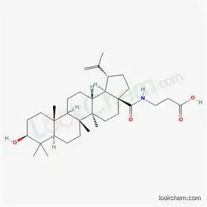Molecular Structure of 174740-41-1 (N-[(3beta)-3-hydroxy-28-oxolup-20(29)-en-28-yl]-beta-alanine)