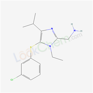 178979-64-1,1-{5-[(3-chlorophenyl)sulfanyl]-1-ethyl-4-(1-methylethyl)-1H-imidazol-2-yl}methanamine,