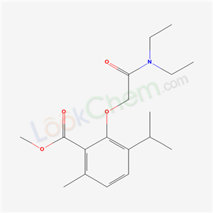 53206-89-6,methyl 2-[2-(diethylamino)-2-oxoethoxy]-6-methyl-3-(propan-2-yl)benzoate,