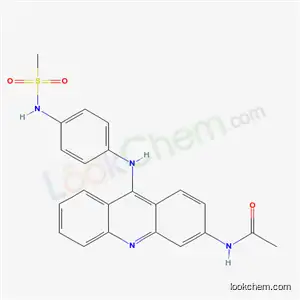 Molecular Structure of 53222-14-3 (N-[4-(3-Acetylamino-9-acridinylamino)phenyl]methanesulfonamide)