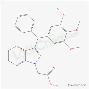 3-(Phenyl(3,4,5-trimethoxyphenyl)methyl)-1H-indole-1-acetic acid