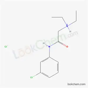 Molecular Structure of 55489-49-1 (2-[(3-chlorophenyl)amino]-N,N-diethyl-2-oxoethanaminium chloride)
