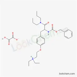 Molecular Structure of 57287-53-3 (Nalpha-[(benzyloxy)carbonyl]-O-[2-(diethylamino)ethyl]-N,N-dipropyltyrosinamide ethanedioate)
