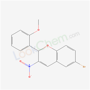 57543-95-0,6-Bromo-2-(2-methoxyphenyl)-3-nitro-2H-1-benzopyran,