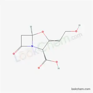 Molecular Structure of 62319-53-3 ((2R,3E,5R)-3-(2-hydroxyethylidene)-7-oxo-4-oxa-1-azabicyclo[3.2.0]heptane-2-carboxylic acid)