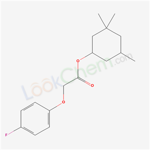 58327-09-6,3,3,5-trimethylcyclohexyl (4-fluorophenoxy)acetate,