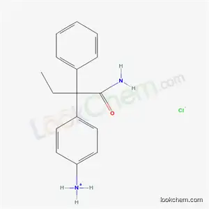 Molecular Structure of 61706-42-1 (4-(1-amino-1-oxo-2-phenylbutan-2-yl)anilinium chloride)