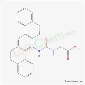 Molecular Structure of 63041-44-1 (N-(benzo[k]tetraphen-7-ylcarbamoyl)glycine)