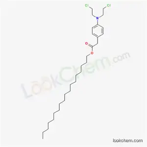 Molecular Structure of 66232-30-2 (octadecyl {4-[bis(2-chloroethyl)amino]phenyl}acetate)