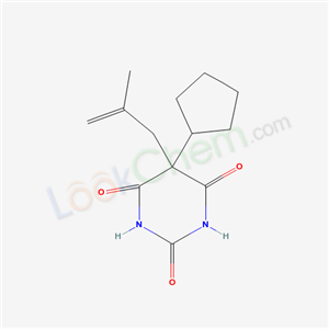 66940-73-6,5-Cyclopentyl-5-(2-methyl-2-propenyl)-2,4,6(1H,3H,5H)-pyrimidinetrione,5-Cyclopentyl-5-methallyl-barbitursaeure;5-cyclopentyl-5-methallyl-barbituric acid;