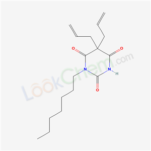 66940-75-8,5,5-Diallyl-1-heptyl-2,4,6(1H,3H,5H)-pyrimidinetrione,5,5-Diallyl-1-heptyl-barbitursaeure;BARBITURIC ACID,5,5-DIALLYL-1-HEPTYL;5,5-Diallyl-1-heptylbarbituric acid;