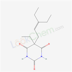 66968-33-0,5-Ethyl-5-(3-ethyl-2-pentenyl)barbituric acid,5-ethyl-5-(3-ethylpent-2-en-1-yl)pyrimidine-2,4,6(1H,3H,5H)-trione;5-Ethyl-5-(3-ethyl-2-pentenyl)barbituric acid;5-Aethyl-5-(3-aethyl-pent-2-enyl)-barbitursaeure;5-ethyl-5-(3-ethyl-pent-2-enyl)-barbituric acid;BARBITURIC ACID,5-ETHYL-5-(3-ETHYL-2-PENTENYL);