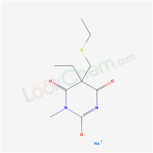 66968-41-0,sodium 5-ethyl-5-[(ethylsulfanyl)methyl]-1-methyl-4,6-dioxo-1,4,5,6-tetrahydropyrimidin-2-olate,