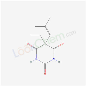 66968-47-6,5-Ethyl-5-isobutenylbarbituric acid,5-Ethyl-5-(1-isobutenyl)barbituric acid;BARBITURIC ACID,5-ETHYL-5-(1-ISOBUTENYL);5-Aethyl-5-(2-methyl-propenyl)-barbitursaeure;5-ethyl-5-(2-methyl-propenyl)-barbituric acid;