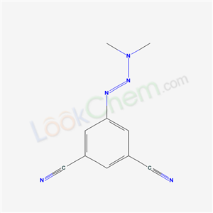 66974-82-1,4-(3,3-Dimethyl-1-triazeno)isophthalonitrile,5-(3,3-Dimethyl-1-triazeno)isophthalonitrile;ISOPHTHALONITRILE,5-(3,3-DIMETHYL-1-TRIAZENO);1,3-Benzenedicarbonitrile,5-(3,3-dimethyl-1-triazenyl);