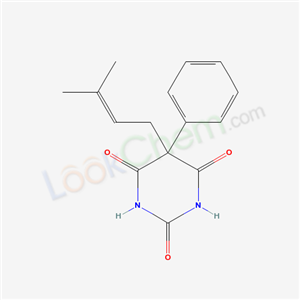 67051-62-1,5-(3-Methyl-2-butenyl)-5-phenyl-2,4,6(1H,3H,5H)-pyrimidinetrione,5-(3-Methyl-2-butenyl)-5-phenylbarbituric acid;BARBITURIC ACID,5-(3-METHYL-2-BUTENYL)-5-PHENYL;5-(3-Methyl-2-butenyl)-5-phenyl-2,4,6(1H,3H,5H)-pyrimidinetrione;