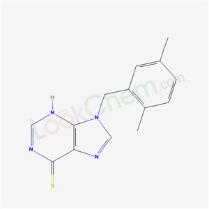 34396-96-8,9-(2,5-dimethylbenzyl)-3,9-dihydro-6H-purine-6-thione,