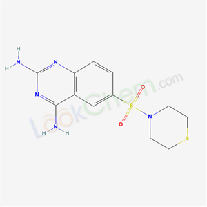 56044-16-7,6-(thiomorpholin-4-ylsulfonyl)quinazoline-2,4-diamine,