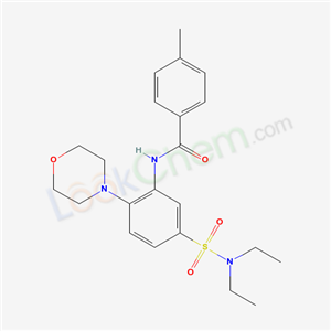 6550-89-6,N-[5-(diethylsulfamoyl)-2-morpholin-4-ylphenyl]-4-methylbenzamide,