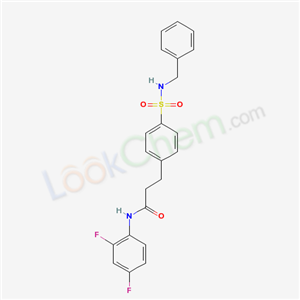 5550-94-7,3-[4-(benzylsulfamoyl)phenyl]-N-(2,4-difluorophenyl)propanamide,