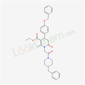 5990-67-0,ethyl 4-[4-(benzyloxy)phenyl]-1-[2-(4-benzylpiperidin-1-yl)-2-oxoethyl]-2-methyl-6-oxo-1,4,5,6-tetrahydropyridine-3-carboxylate,