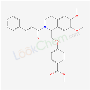 6186-95-4,methyl 4-{[6,7-dimethoxy-2-(3-phenylacryloyl)-1,2,3,4-tetrahydroisoquinolin-1-yl]methoxy}benzoate,