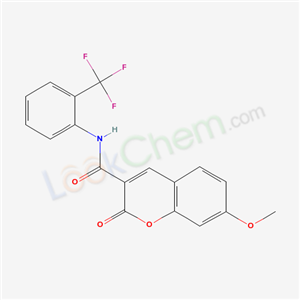 7047-19-0,7-methoxy-2-oxo-N-[2-(trifluoromethyl)phenyl]-2H-chromene-3-carboxamide,