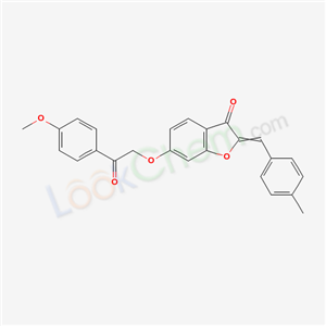 7048-51-3,6-[2-(4-methoxyphenyl)-2-oxoethoxy]-2-[(4-methylphenyl)methylidene]-1-benzofuran-3(2H)-one,