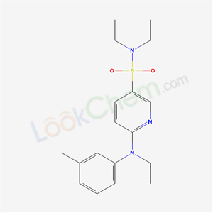 7065-65-8,N,N-diethyl-6-[ethyl(3-methylphenyl)amino]pyridine-3-sulfonamide,