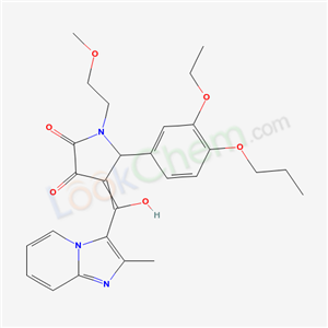 7068-07-7,5-(3-ethoxy-4-propoxyphenyl)-4-[hydroxy(2-methylimidazo[1,2-a]pyridin-3-yl)methylidene]-1-(2-methoxyethyl)pyrrolidine-2,3-dione,