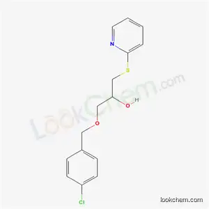 Molecular Structure of 5357-23-3 (1-[(4-chlorobenzyl)oxy]-3-(pyridin-2-ylsulfanyl)propan-2-ol)