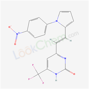 5380-81-4,4-{(E)-2-[1-(4-nitrophenyl)-1H-pyrrol-2-yl]ethenyl}-6-(trifluoromethyl)pyrimidin-2(1H)-one,
