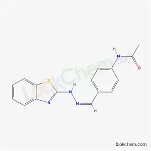 Molecular Structure of 5347-23-9 (N-(4-{(E)-[2-(1,3-benzothiazol-2-yl)hydrazinylidene]methyl}phenyl)acetamide)