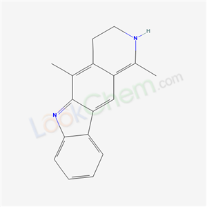 6H-Pyrido[4,3-b]carbazole, 3,4-dihydro-1,5-dimethyl- cas  4241-44-5
