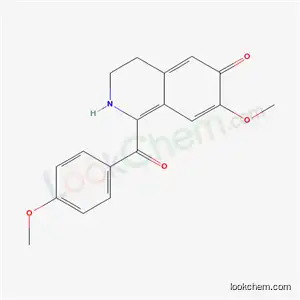 Molecular Structure of 57256-38-9 (7-methoxy-1-[(4-methoxyphenyl)carbonyl]-3,4-dihydroisoquinolin-6(2H)-one)