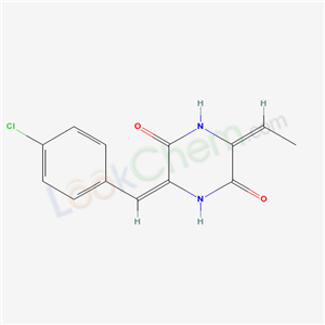 (3E,6E)-3-[(4-chlorophenyl)methylidene]-6-ethylidene-piperazine-2,5-dione