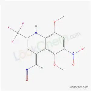 Molecular Structure of 52824-12-1 ((4E)-5,8-dimethoxy-6-nitro-4-(nitrosomethylidene)-2-(trifluoromethyl)-1,4-dihydroquinoline)
