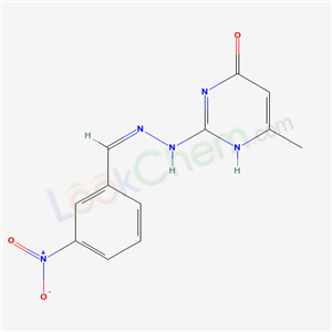 35558-88-4,6-methyl-2-[(2E)-2-(3-nitrobenzylidene)hydrazinyl]pyrimidin-4(1H)-one,