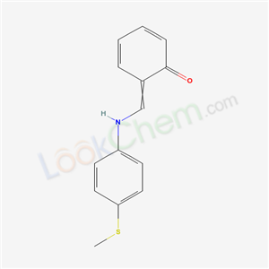 6-[[(4-methylsulfanylphenyl)amino]methylidene]cyclohexa-2,4-dien-1-one cas  19860-04-9