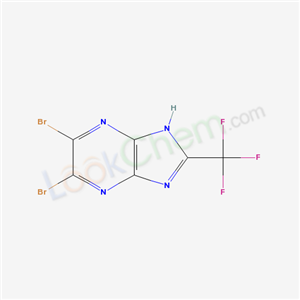 53338-44-6,5,6-dibromo-2-(trifluoromethyl)-1H-imidazo[4,5-b]pyrazine,