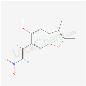 37714-51-5,5-methoxy-2,3-dimethyl-6-[(E)-2-nitroethenyl]-1-benzofuran,