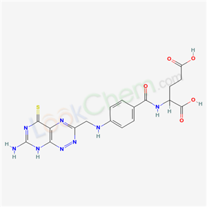 2-[[4-[(9-amino-7-sulfanylidene-2,3,5,8,10-pentazabicyclo[4.4.0]deca-2,4,8,11-tetraen-4-yl)methylamino]benzoyl]amino]pentanedioic acid cas  51934-27-1