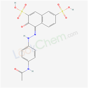(4Z)-4-{[4-(acetylamino)phenyl]hydrazono}-3-oxo-3,4-dihydronaphthalene-2,7-disulfonic acid