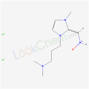 131206-89-8,methanaminium, [1-[3-(dimethylamino)propyl]-1,3-dihydro-3-methyl-2H-imidazol-2-ylidene]-N-oxo-, dichloride, (Z)-,