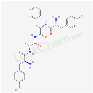 188196-22-7,FRAKEFAMIDE,L-Tyrosyl-D-alanyl-p-fluoro-L-phenylalanyl-L-phenylalaninamide;Frakefamide;