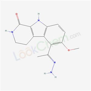 69732-42-9,5-[(1E)-1-hydrazinylideneethyl]-6-methoxy-2,3,4,9-tetrahydro-1H-beta-carbolin-1-one,