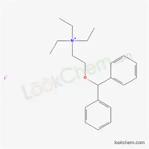 Molecular Structure of 77967-11-4 (2-(diphenylmethoxy)-N,N,N-triethylethanaminium iodide)